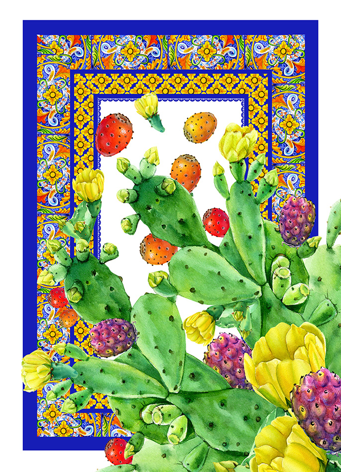 FICHI D'INDIA strofinaccio 50 x 70 cotone 100%