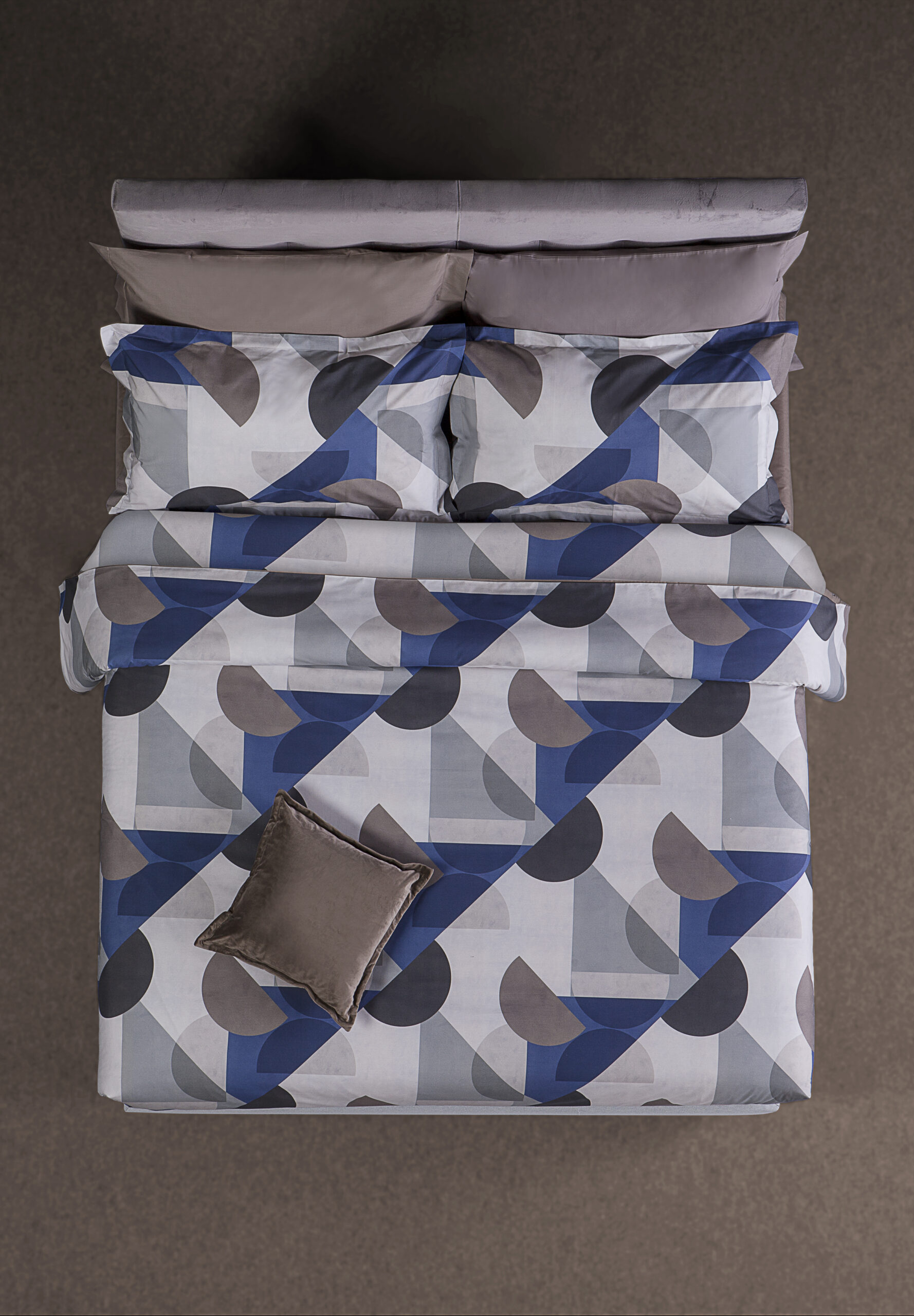 Mirabello lenzuolo copriletto Forme col.blu