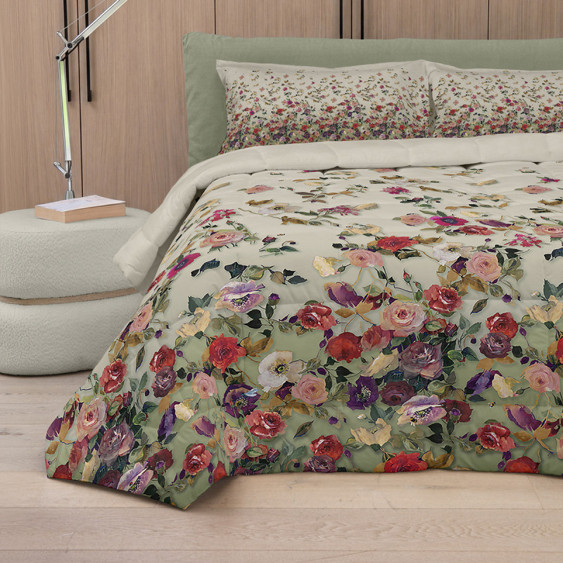 Fazzini trapunta matrimoniale nettare verde